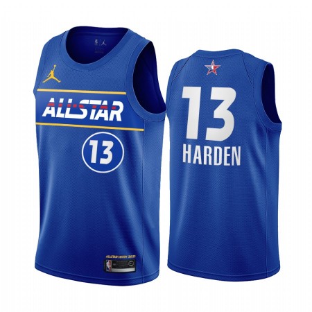 Maglia NBA Brooklyn Nets James Harden 13 2021 All-Star Jordan Brand Blu Swingman - Uomo